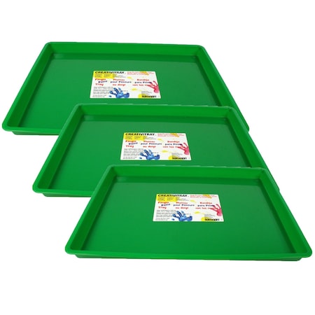 Romanoff Large Creativitray, Green, 3PK 36905